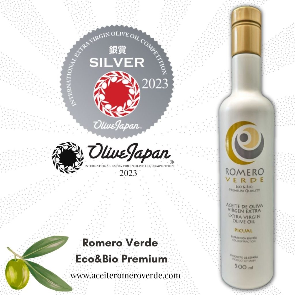 medalla plata Olive Japan 2023 Aceite Romero Verde AOVE
