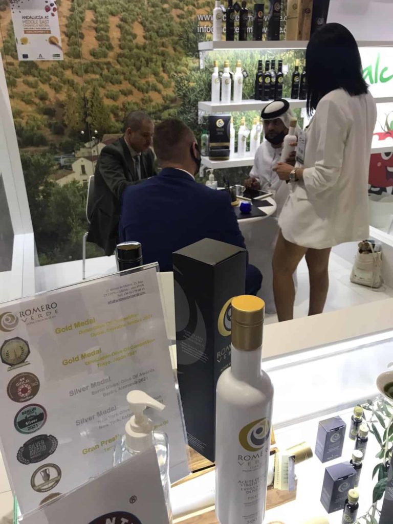 Orgánic and Natural EXPO de Dubái 2021 Aceite Romero Verde aove premium oil olive virgin extra aceite de oliva virgen extra