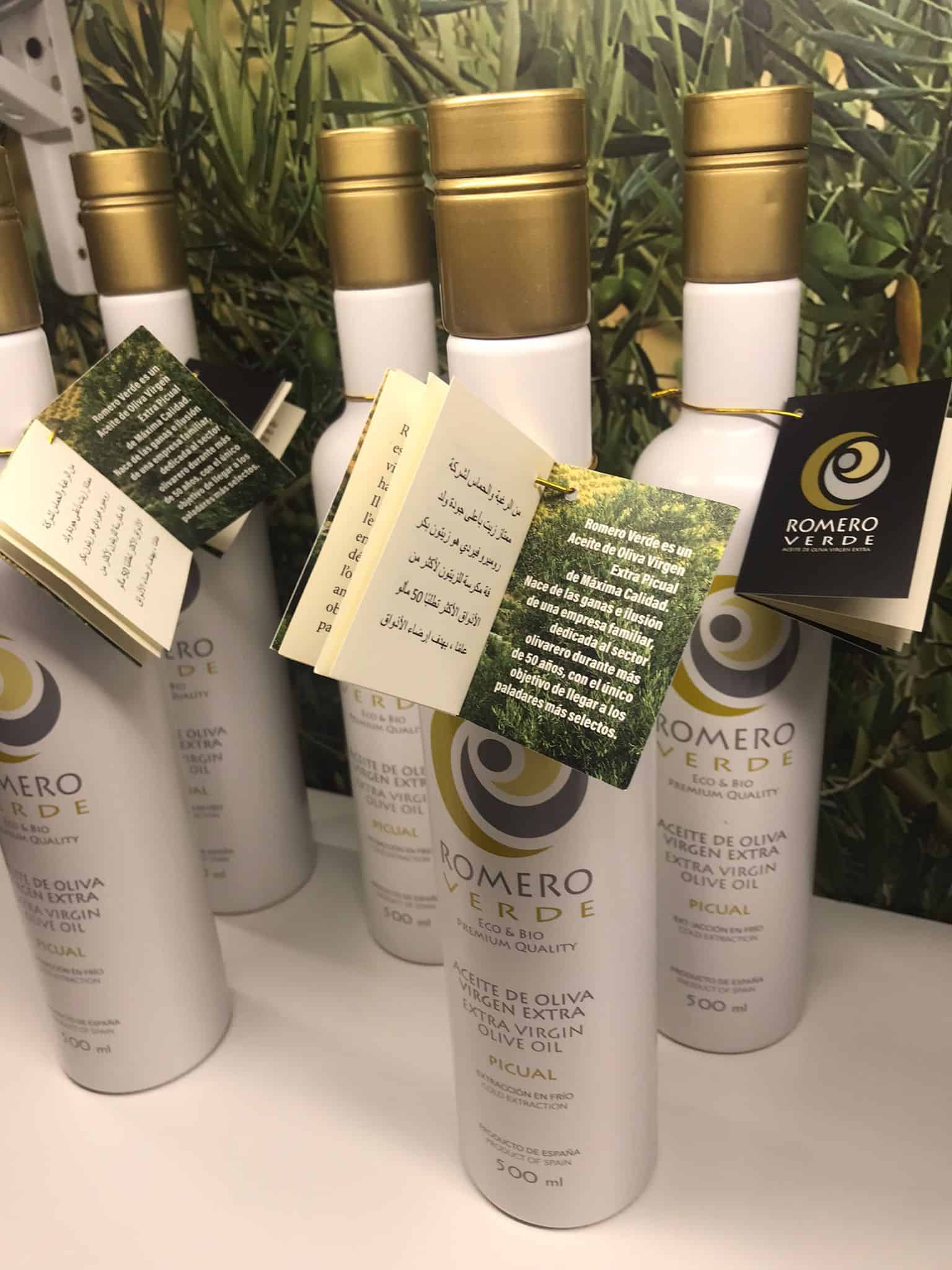 Orgánic and Natural EXPO de Dubái 2021 Aceite Romero Verde aove premium oil olive virgin extra aceite de oliva virgen extra