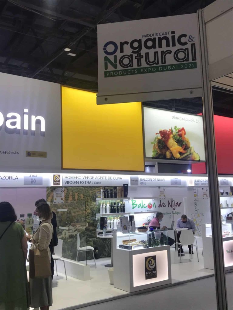 Orgánic and Natural EXPO de Dubái 2021 Aceite Romero Verde aove premium oil olive virgin extra aceite de oliva virgen extra