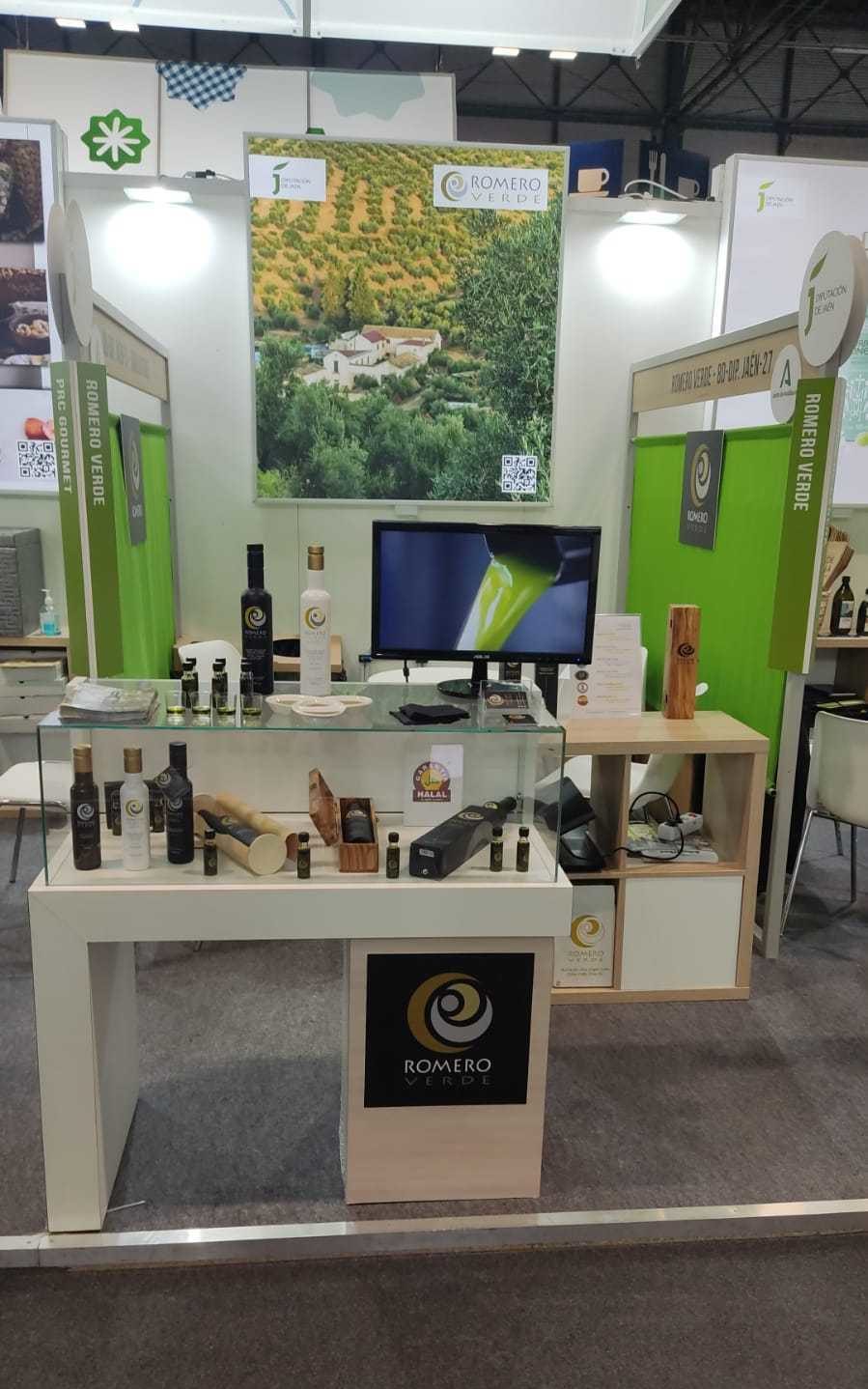 Feria Salón Gourmets de Madrid Aceite Romero Verde AOVE premium stand