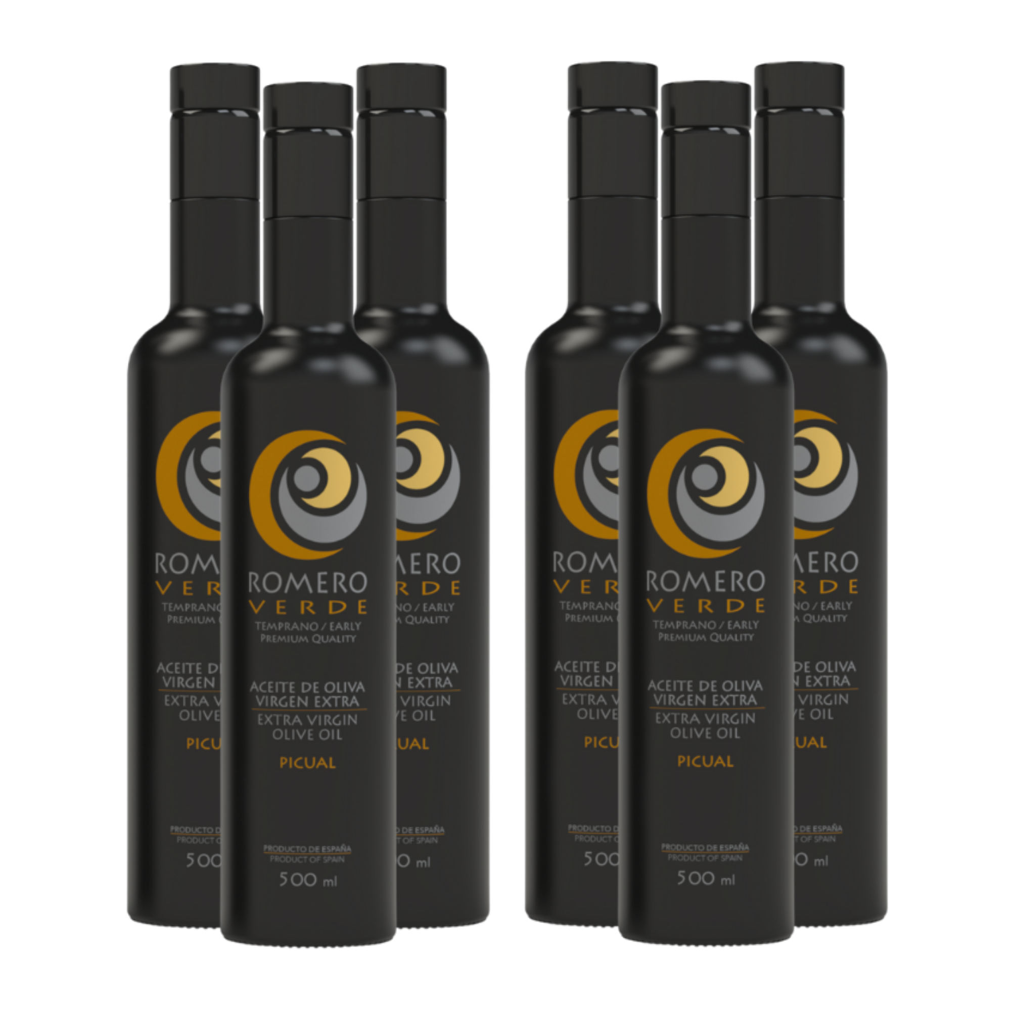 Caja 6 botellas 500ml AOVE Premium Temprano Edición Limitada