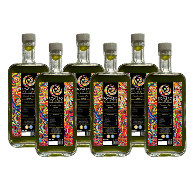Pack 6 botellas AOVE Premium Temprano Essentia Line 500ml 25/26 (ÚLTIMAS UNIDADES)